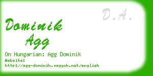 dominik agg business card